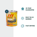 Taubmans 1L Accent Low Sheen Sunproof Exterior Paint - UV Protection - Self-Priming - SuperSaverAU - view 2