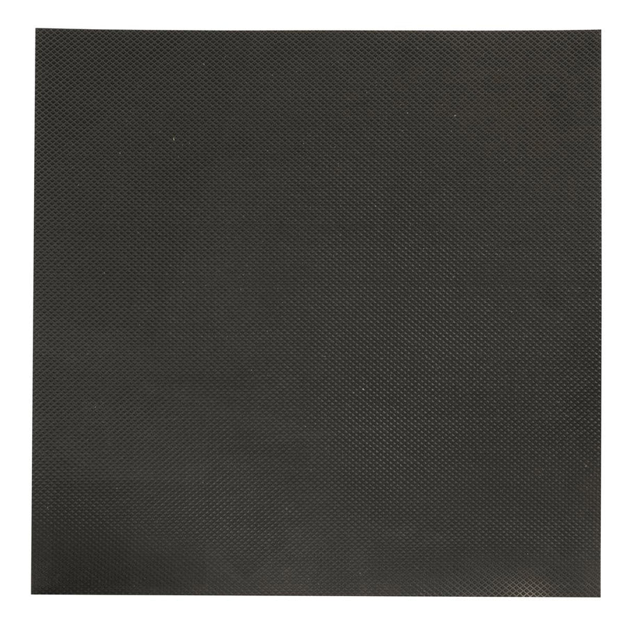 Moroday Black Anti Slip Mat 450x450x3mm Nitrile Durable Traction - SuperSaverAU - view 1