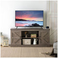 Zinus Wade TV Cabinet - Brown - Three Adjustable Shelves - Cord Ports - Hidden Storage - AU-UTOTV1-16G