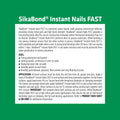 Sika SikaBond Instant Nails Fast Construction Adhesive 430g, White Solvent Based