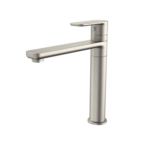 Caroma Brushed Nickel Luna Sink Mixer - Lead Free Brass - 50mm x 260mm - SuperSaverAU - view 1