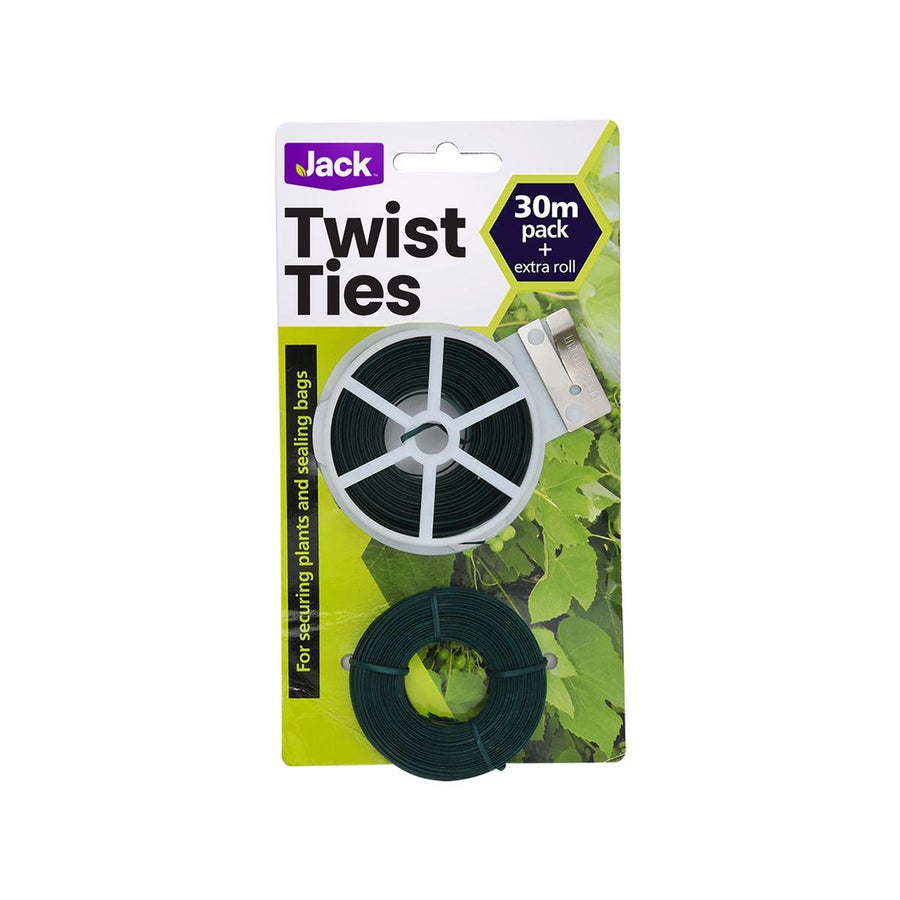 Jack Twist Tie 30m Green Pvc Soft Plant Tie Flexible Wire - SuperSaverAU - view 1
