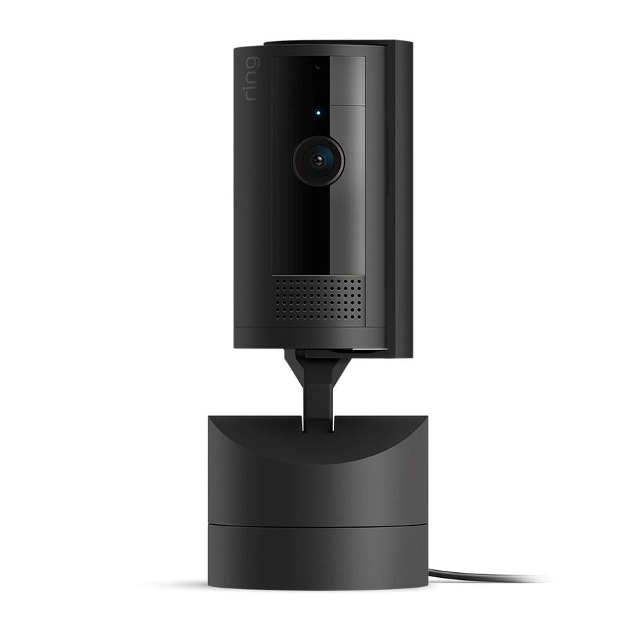 Ring Black Pan Tilt Indoor Camera - 360° Coverage - HD Video - Black - SuperSaverAU - view 1