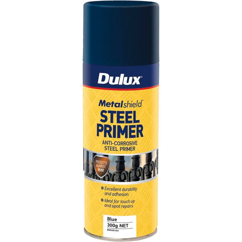 Dulux Metalshield Steel Primer Spray 300g Blue Anti-Corrosive - SuperSaverAU - view 1