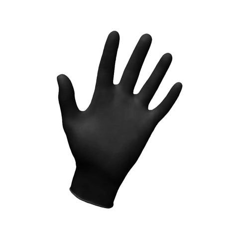 Handy Black Nitrile Disposable Gloves 20 Pack One Size