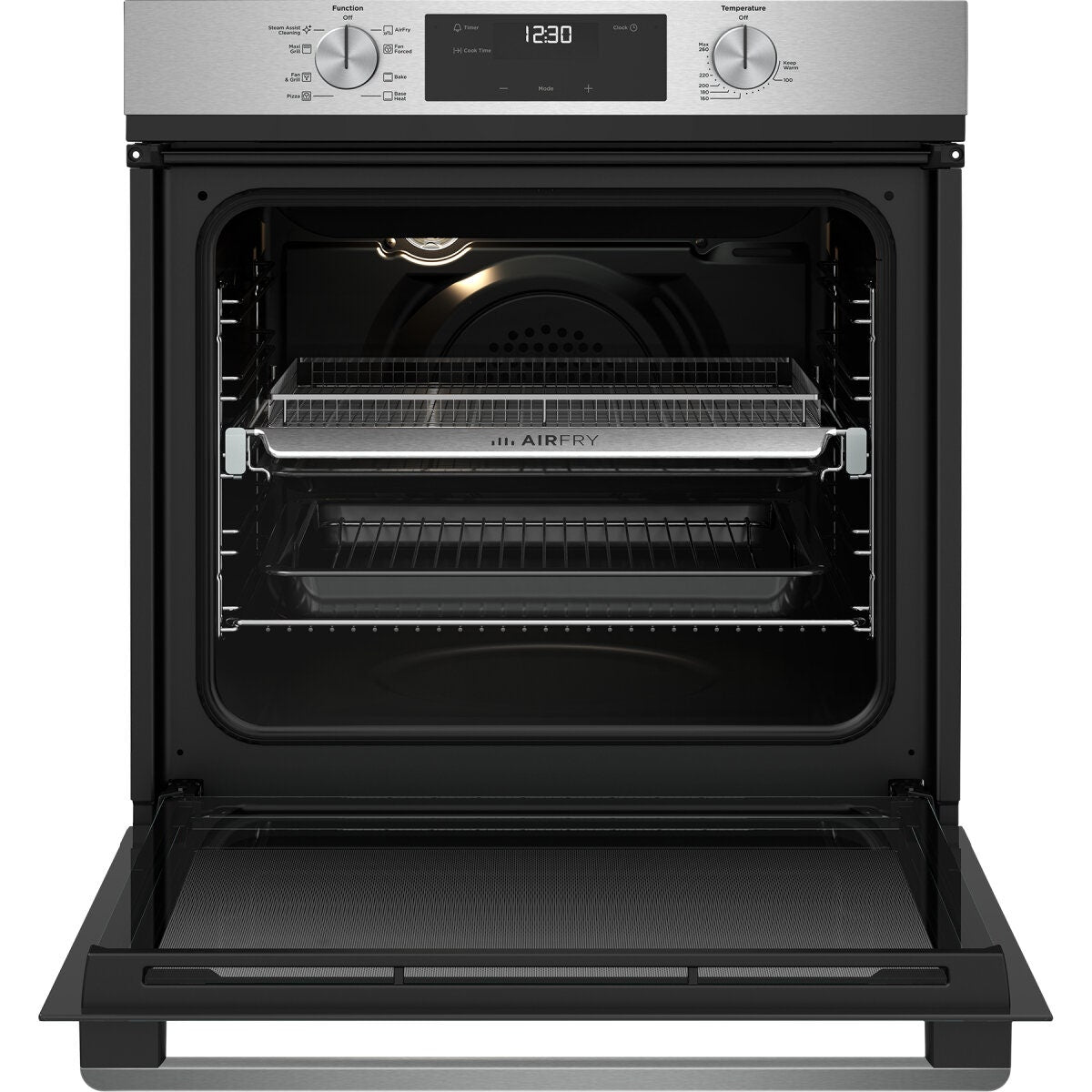 Westinghouse 60cm multi-function oven - AirFry, 80L gross capacity, stainless steel - WVE6516SD