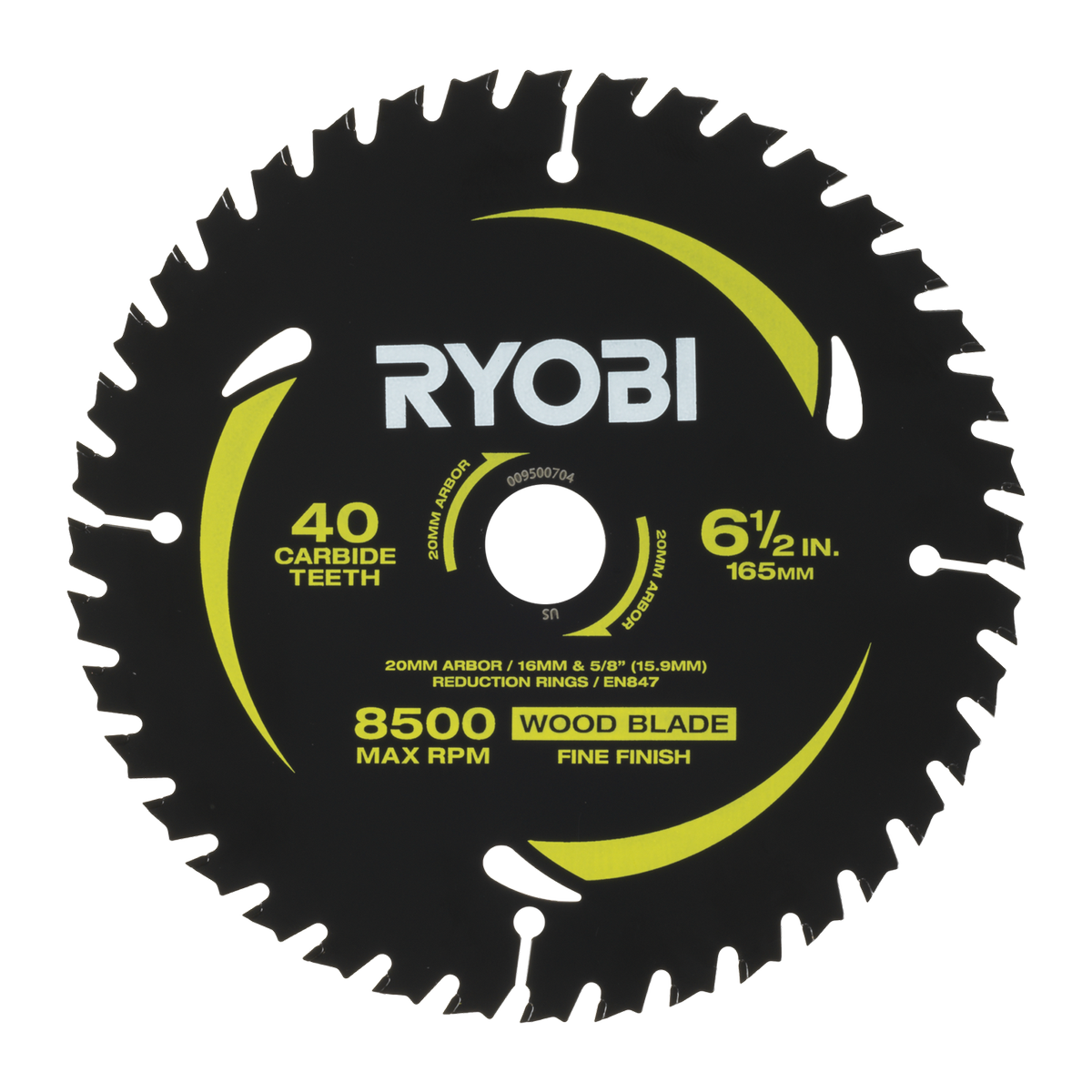Ryobi Circular Saw Blade 2 Pack - 165mm 24T & 40T - Quick Cuts & Fine Finishes