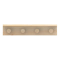 MODE 4 Timber Hooks On Pine Board With Shelf 450mm Entryway Hook Rack