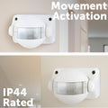 Arlec Andreas Compact Movement Activated Sensor Security Light MAL344, PIR, White