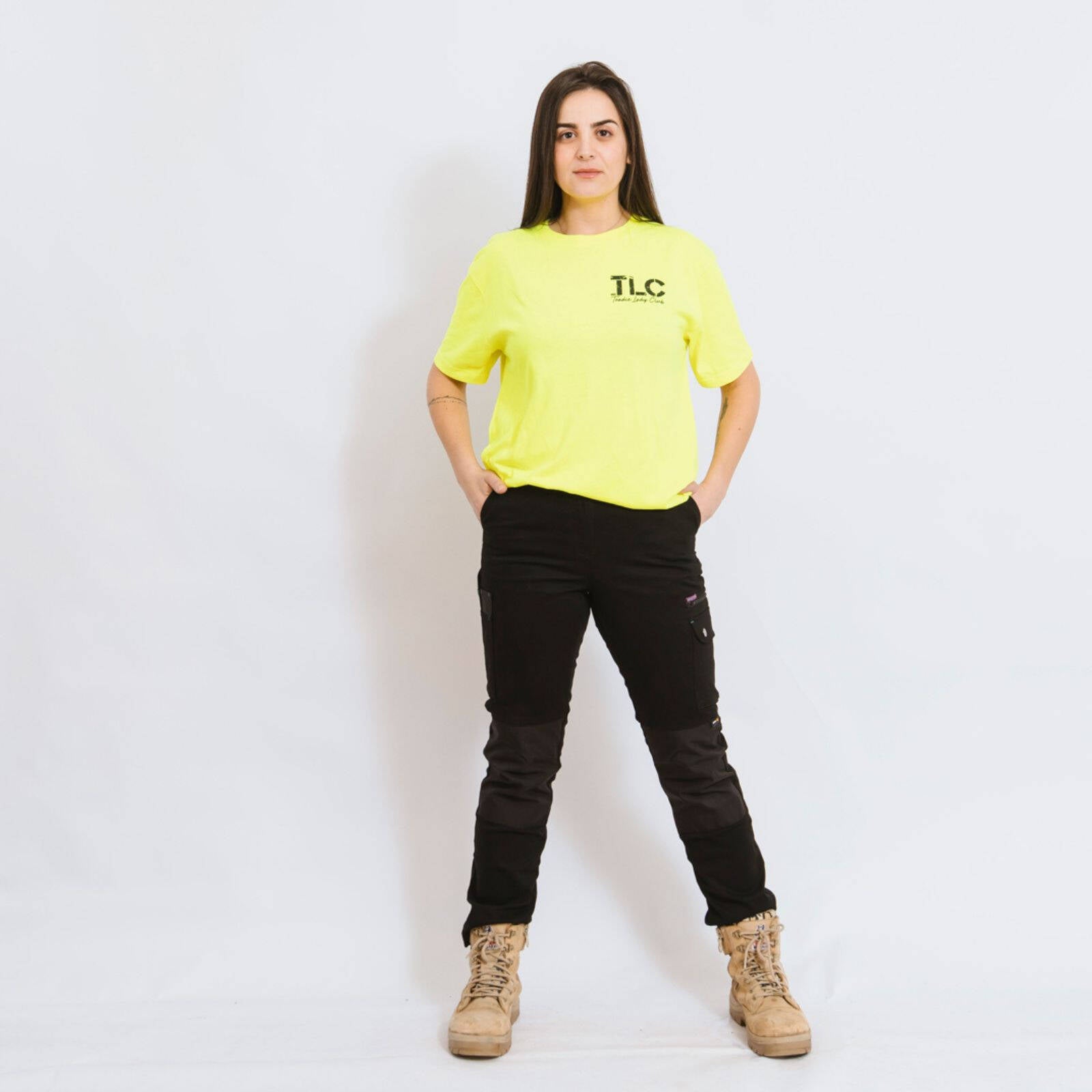 Green Hip Skinny Flex Women's Work Pants Black Size 6 Cotton Stretch UPF 50+ High-Rise