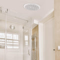 DETA 200mm White Ball Bearing Ceiling Exhaust Fan - 320m3/hr, 28W, DEX200