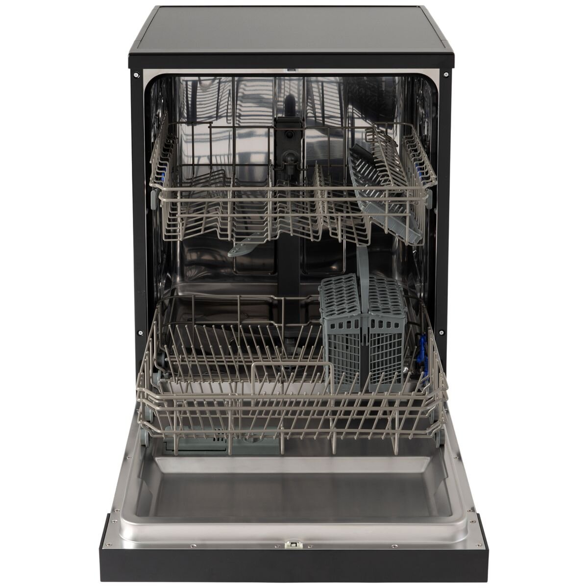 Euro Appliances 60cm Freestanding Dishwasher - 14 Place Settings, Black, Triple Stage Filter - OE60D14B1