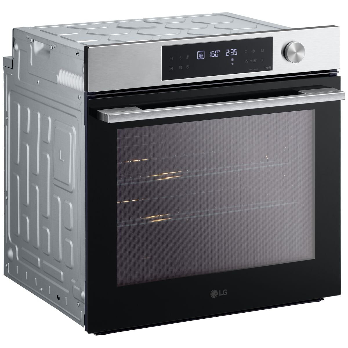 LG Series 7 60cm InstaView Pyrolytic Oven - 76L, 4-in-1 Pro Cooking, Stainless Steel - BO607G1S4