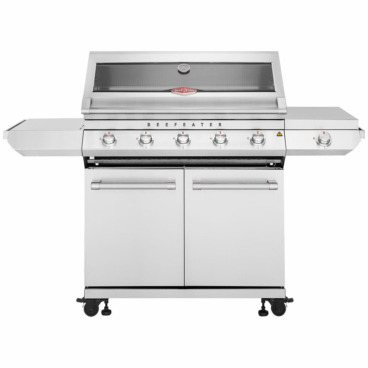 Beefeater 7000 Classic 5 Burner LPG BBQ - Stainless Steel, Side Burner, Hood Thermometer - BMG7652SA