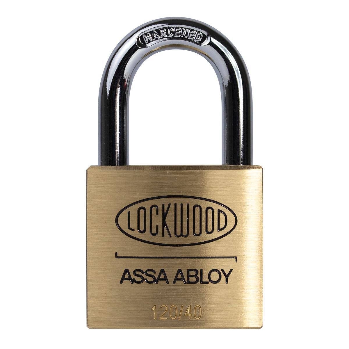 Lockwood 40mm Brass Padlock - Heavy Duty - Secure - Easy To Carry - SuperSaverAU - view 1
