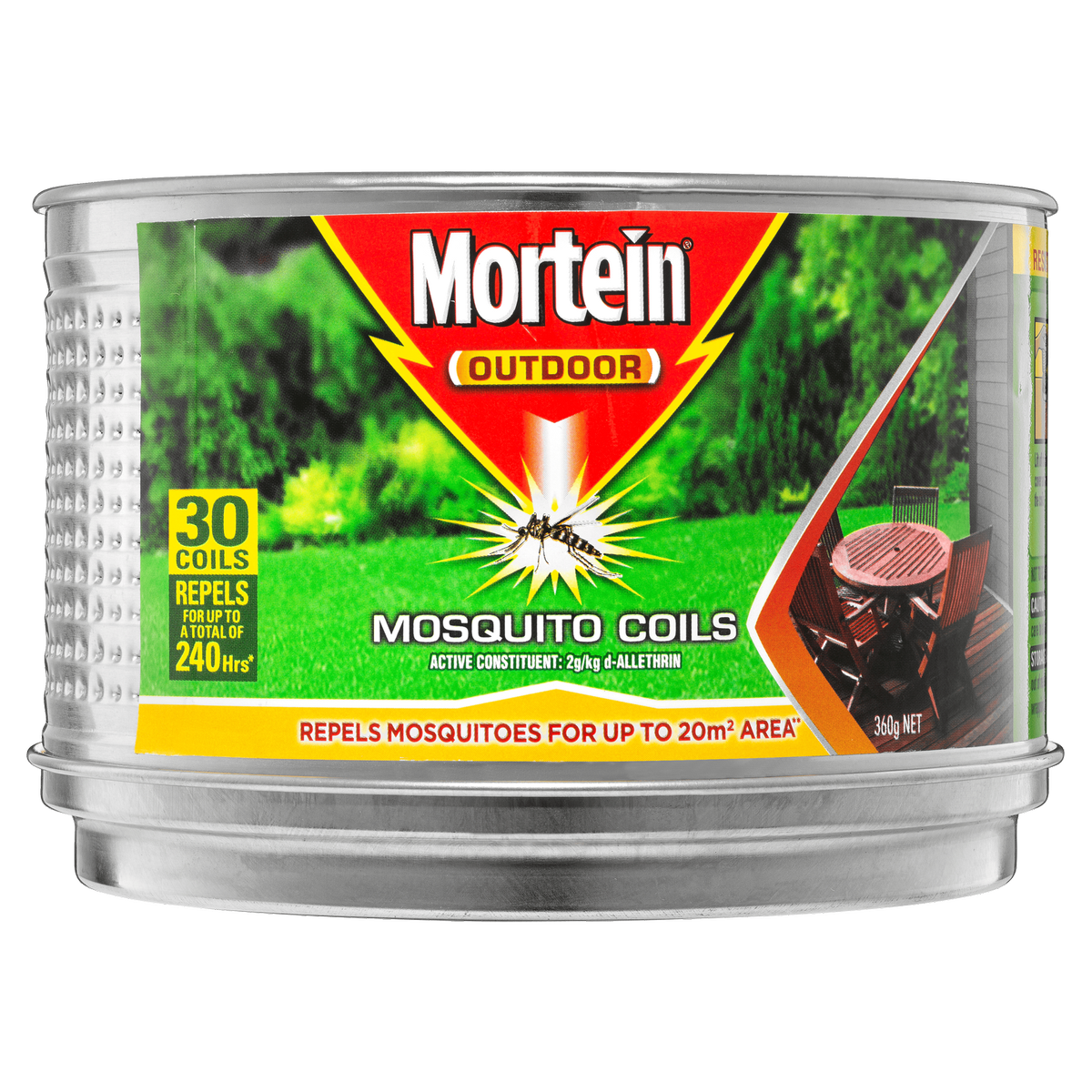 Mortein Mosquito Repellent Incense Coils 30 Pack - 8 Hours Protection - Metal Burner - 131mm x 90mm x 131mm - SuperSaverAU - view 2
