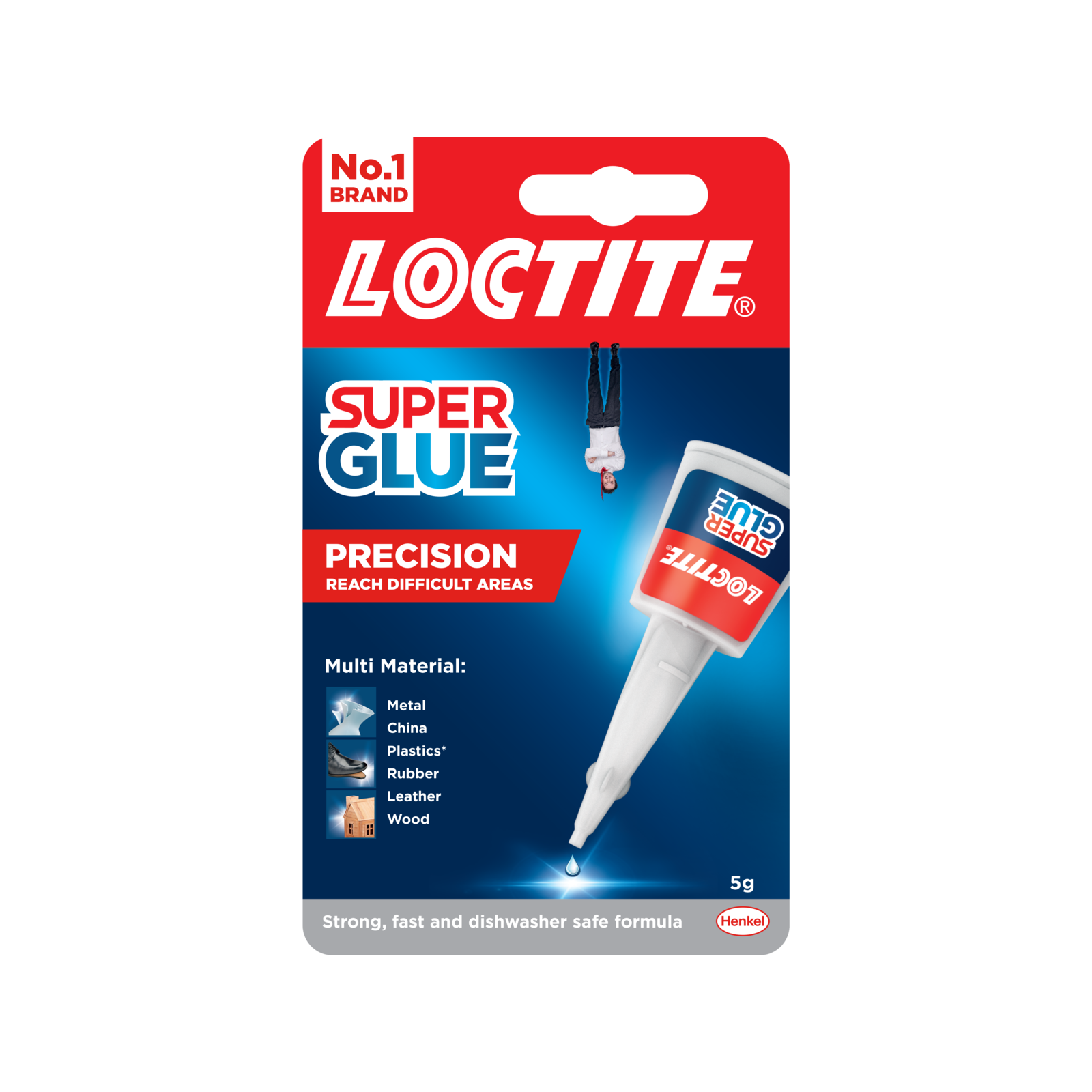 Loctite 5g Precision Liquid Super Glue, Cyanoacrylate, Dries Clear