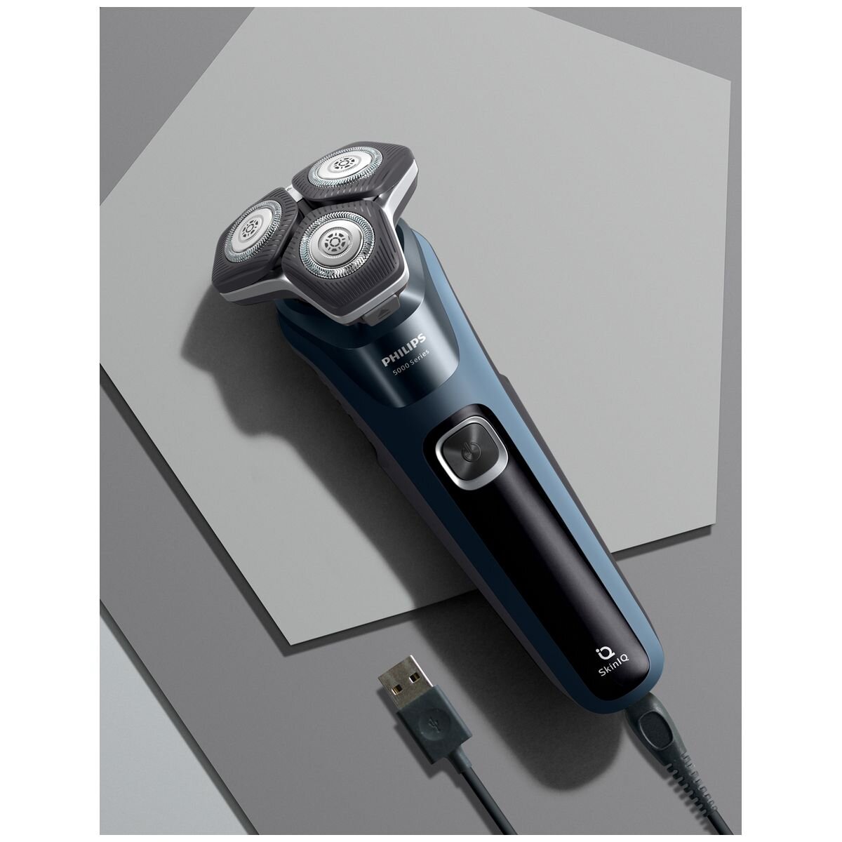 Philips Shaver Series 5000 SkinIQ - SteelPrecision Blades - 360° Flexible Heads - Ocean Blue - S5880-20