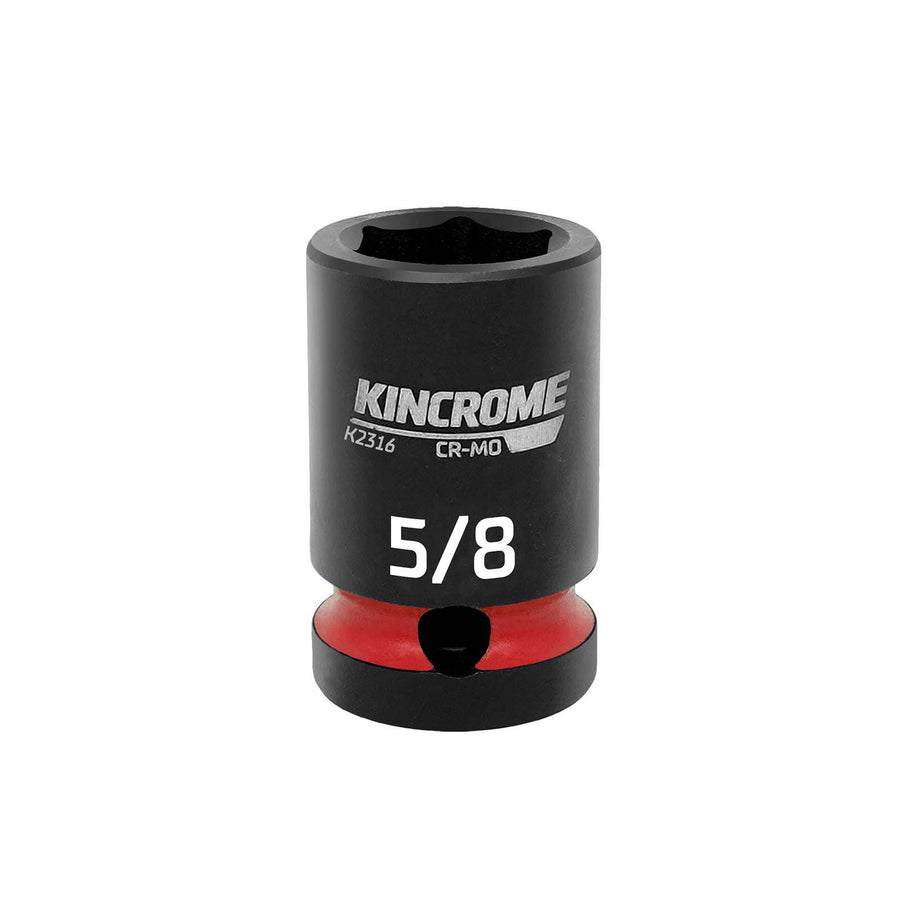 Kincrome 5/8" 1/2" Square Drive Impact Socket Chrome Molybdenum 6 Point