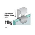 Everhang Mirror Clips - 11kg - Steel - Easy Installation - SuperSaverAU - view 3