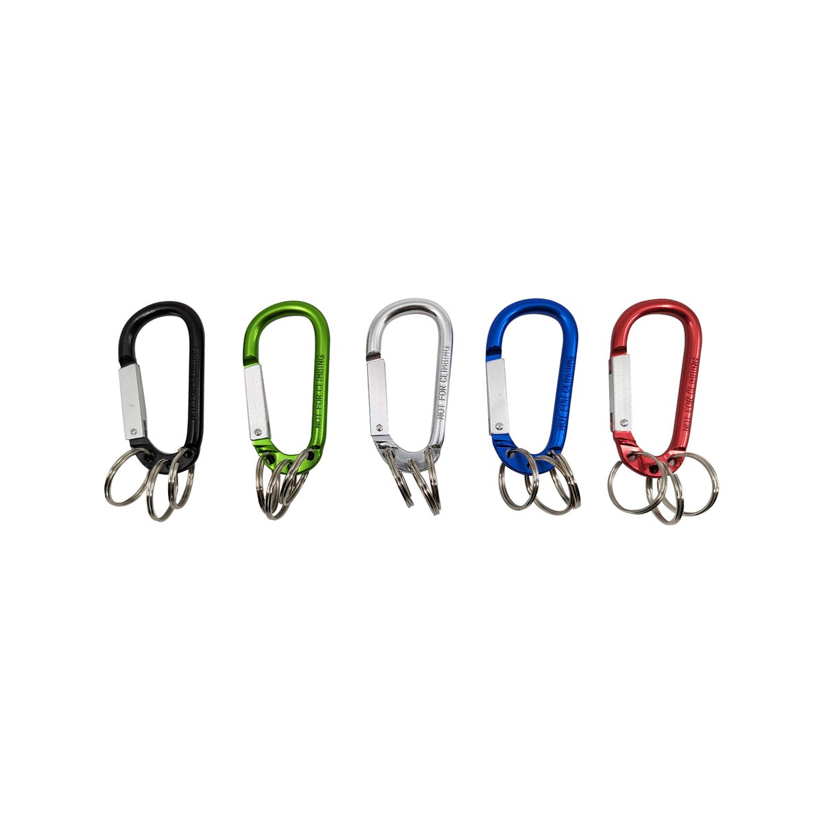 Key Essentials Key Ring Carabiner - 38mm - Steel - Assorted Colours - SuperSaverAU - view 2