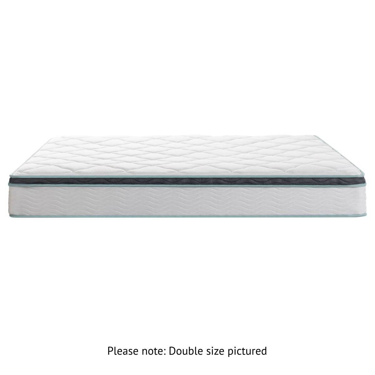 Zinus Double Bonnell Spring Mattress - 25cm Deluxe, Medium Feel, CertiPUR-US Foam - AU-MSSAO1ZC-10D