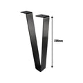 Adoored Furniture Leg - 110mm x 220mm - Steel - Black Finish - SuperSaverAU - view 3