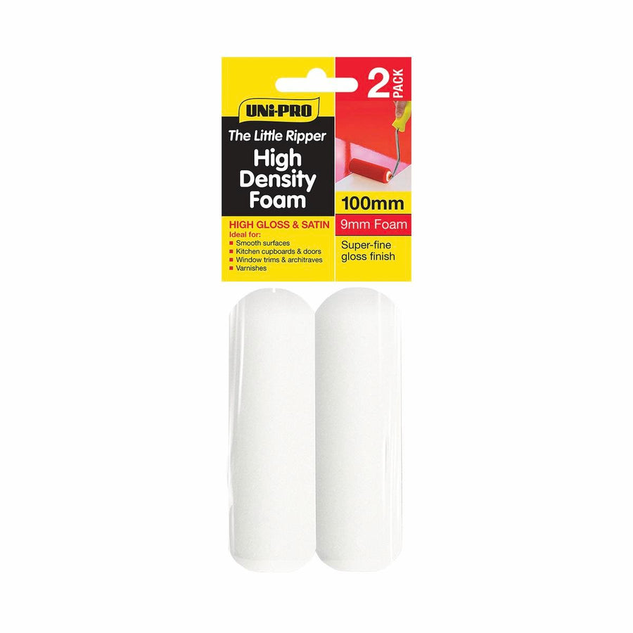 UNi-PRO Foam Roller Cover 100mm High Density 2 Pack 9mm Nap - SuperSaverAU - view 1