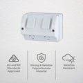 DETA Double Weatherproof Power Point - 4 Pack - Polycarbonate - IP53 Rated - SuperSaverAU - view 3