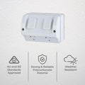 DETA Double Weatherproof Power Point 10A 240V Polycarbonate - 4 Pack 6294BT