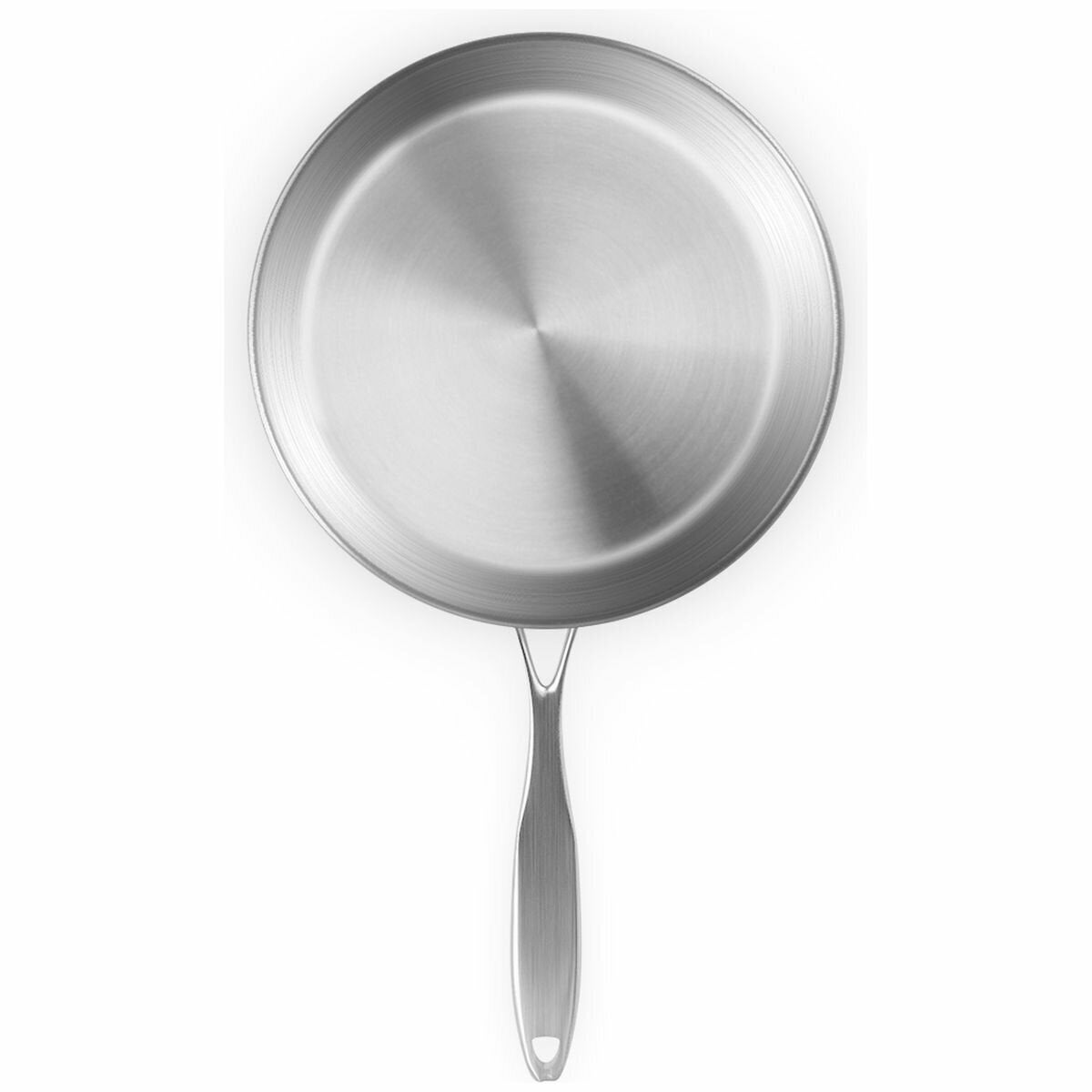 SOGA 22cm Stainless Steel Frying Pan - Even Heat Distribution, Induction Compatible - FRYPANSS2861A22CM