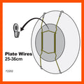 Everhang Brass Plated Hanging Plate Wires 25-36cm