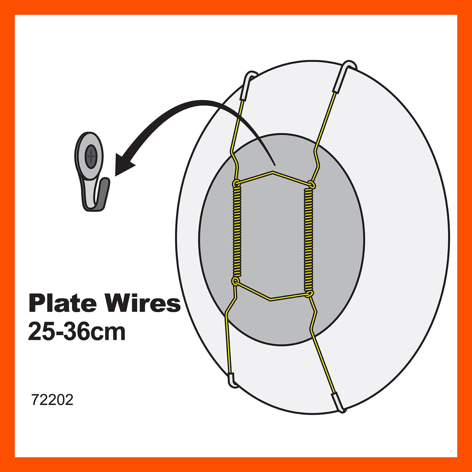 Everhang Brass Plated Hanging Plate Wires 25-36cm