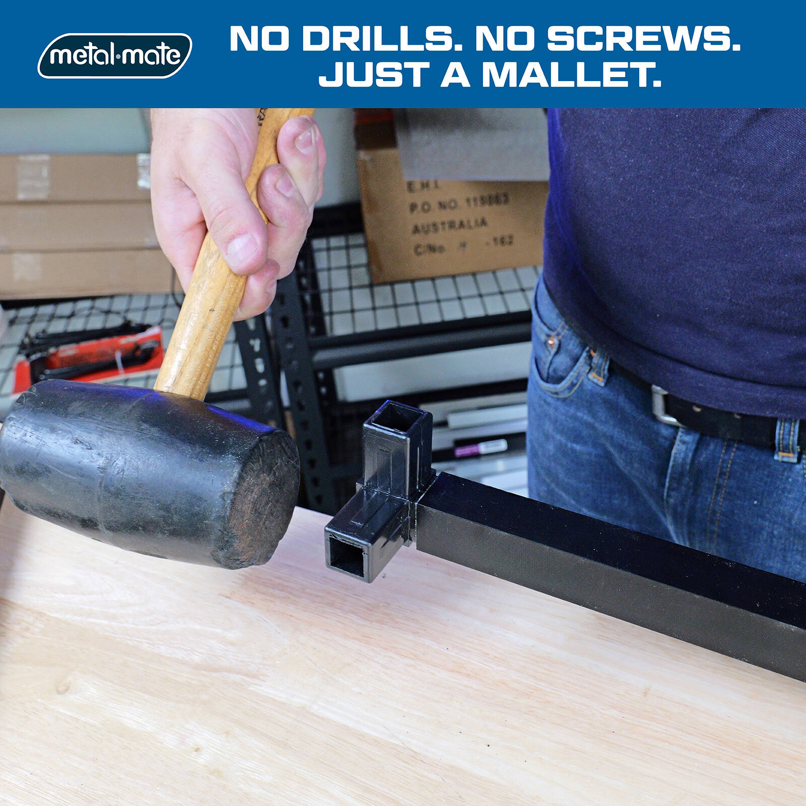 Metal Mate 3 Way Connect-It Flat Joiner, Plastic
