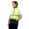 Citeco Men's Yellow Hi Vis Soft Shell Vest X-Large Reflective 90% Polyester 10% Elastane