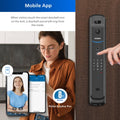 Philips Easykey Smart Mortise Door Lock - 3D Facial Recognition - Black - 80mm x 420mm - SuperSaverAU - view 3