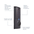 Gainsborough Graphite Mode Smart Deadbolt - RFID & Fingerprint Access - 115mm x 230mm x 310mm - Weather Resistant - SuperSaverAU - view 5