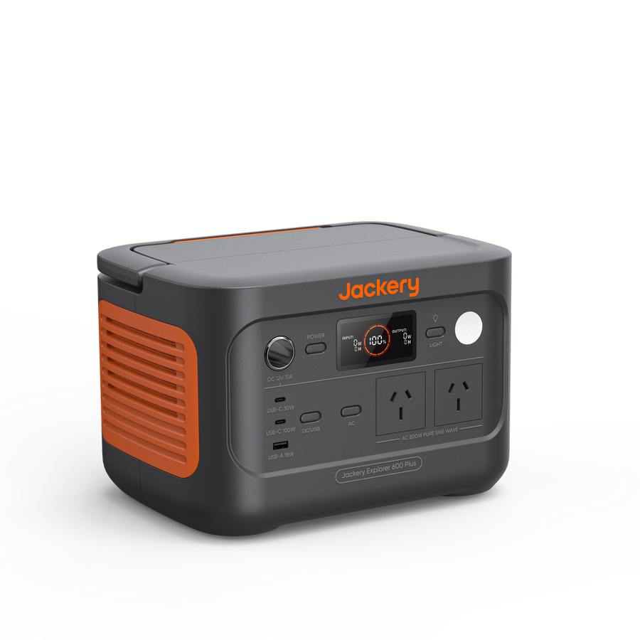 Jackery 600w Black 600 Plus Portable Power Station - 800W Output - 632Wh Capacity - Smart App Control - SuperSaverAU - view 1