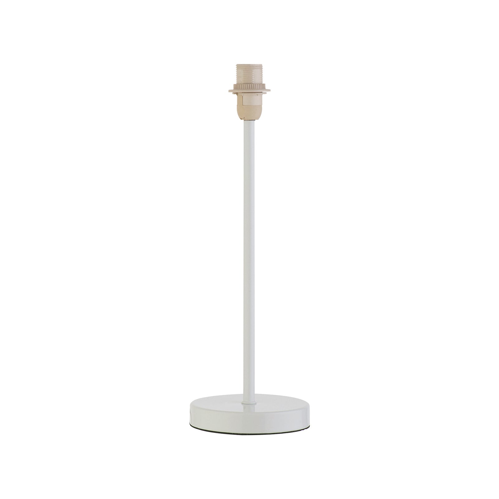 Verve Design Mardin 36cm Lamp Base AM660WE, E14 In-Line Switch, White Metal