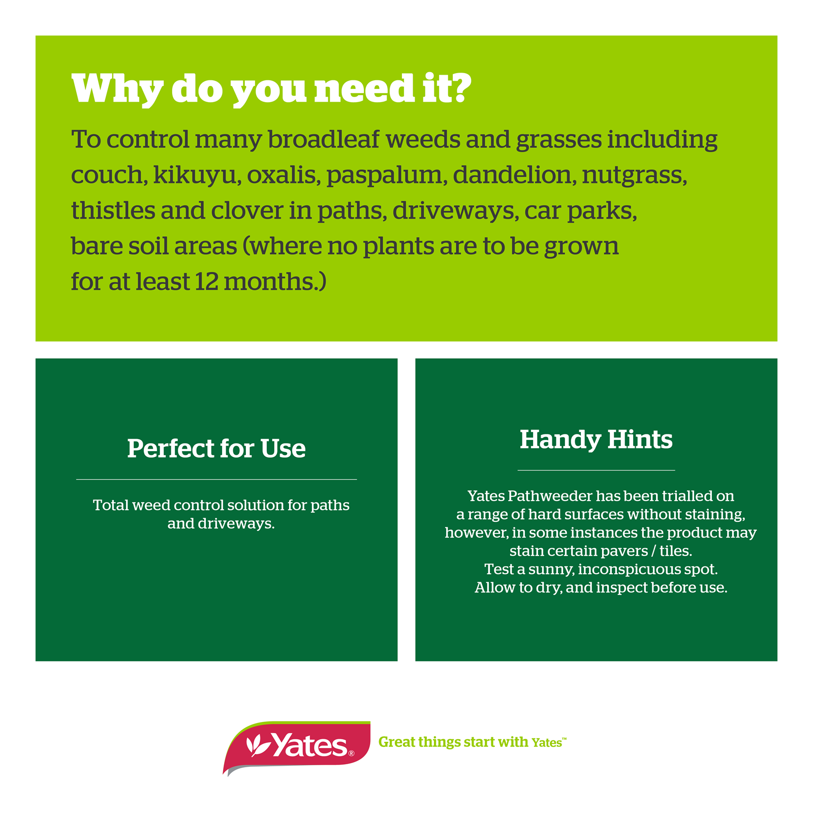 Yates Path Weeder Concentrate 1L Non-Selective Systemic Weed Killer