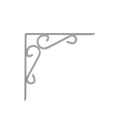 Carinya Scroll Stayed Bracket - 250 x 200mm - Powder Coated Steel - 200kg Capacity - SuperSaverAU - view 2