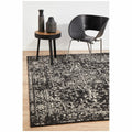 Rug Culture Evoke Extra Large Rug - Charcoal Power Loomed Polypropylene, Jute Weft Backing - EVO253CHAR400X300