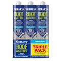 Selleys Roof & Gutter Silicone - 310g Triple Pack - Translucent - Waterproof - SuperSaverAU - view 1