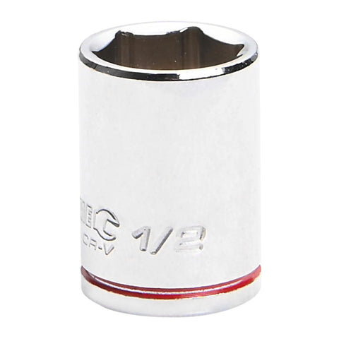 Kincrome 1/2" 1/4" Square Drive Socket - 12mm Chrome Vanadium - Rust Resistant - SuperSaverAU - view 1
