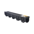 Everhard EasyDRAIN 1m Polymer Grate and Channel, Black UV Stabilised Push-Connect Drain