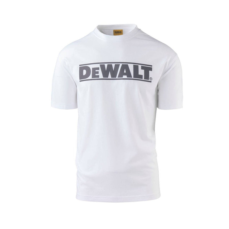DEWALT Oxide White Crew Neck Shirt XXL - Durable Cotton Blend - UPF 50+ - SuperSaverAU - view 1