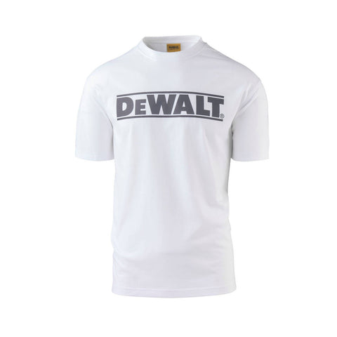 DEWALT Oxide White Crew Neck Shirt - Men's Size XXL, Cotton Polyester