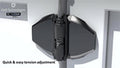 D&D Technologies TruClose Heavy-Duty Self-Closing Adjustable Safety Gate Hinges, Black, High-Traffic & Pool