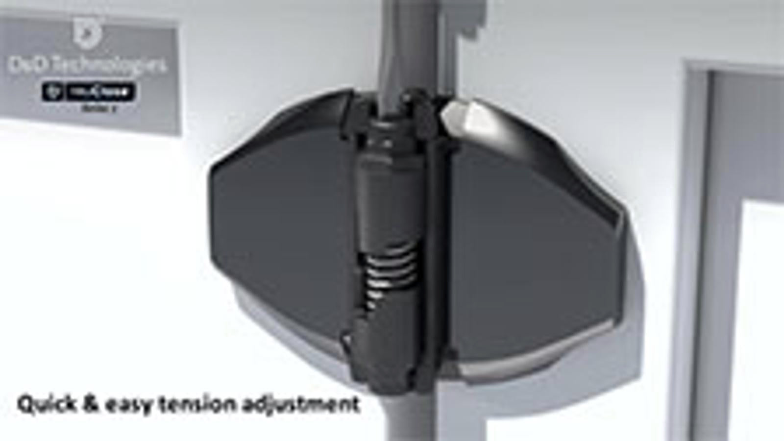 D&D Technologies TruClose Heavy-Duty Self-Closing Adjustable Safety Gate Hinges, Black, High-Traffic & Pool
