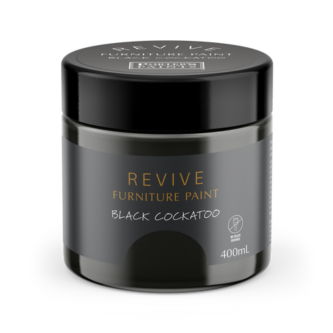 Porter S Paints Revive Furniture Paint 400ml - Black Cockatoo - Durable Finish - Self-Levelling - SuperSaverAU - view 1